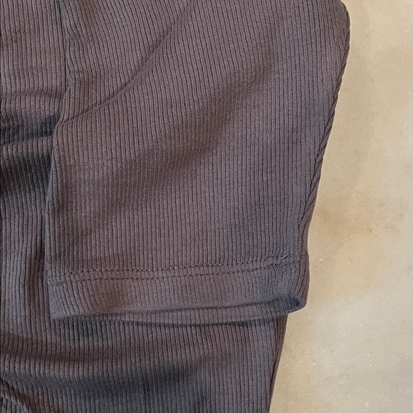 MUSIUM TEE SHIRT CROP W/JEWELS CINCHED Gray SIZE 36 BRAND NEW TAGS - Picture 4 of 6